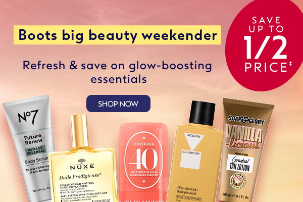 Save up to half price on selected beauty!