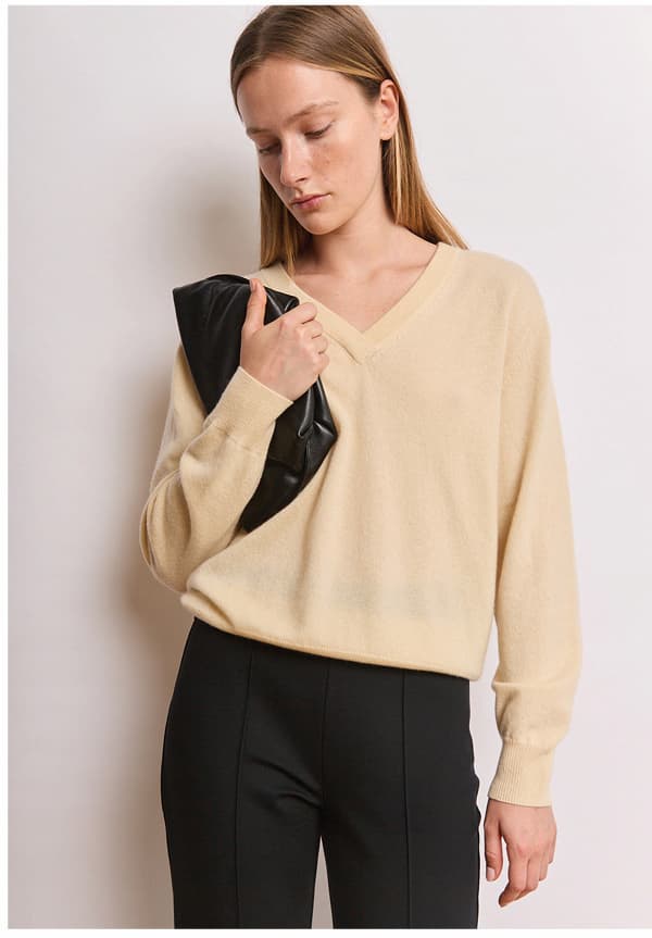 Jac + Jack Fenn Cashmere Sweater - Banana