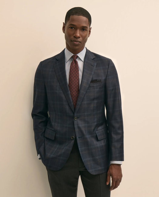 Image of Classic Fit Wool Check Sport Coat
