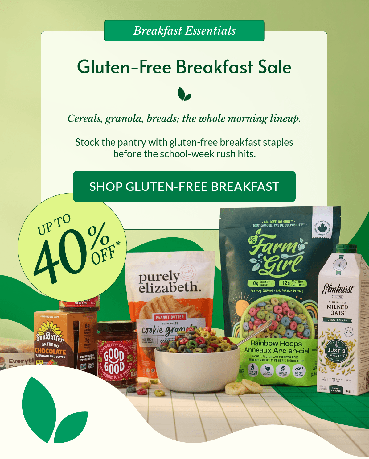 Gluten Free Breakfast, Up to 40% Off