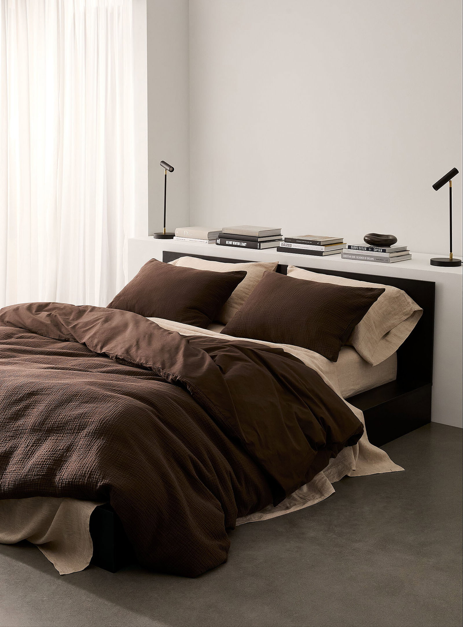 Organic cotton gauze duvet cover set