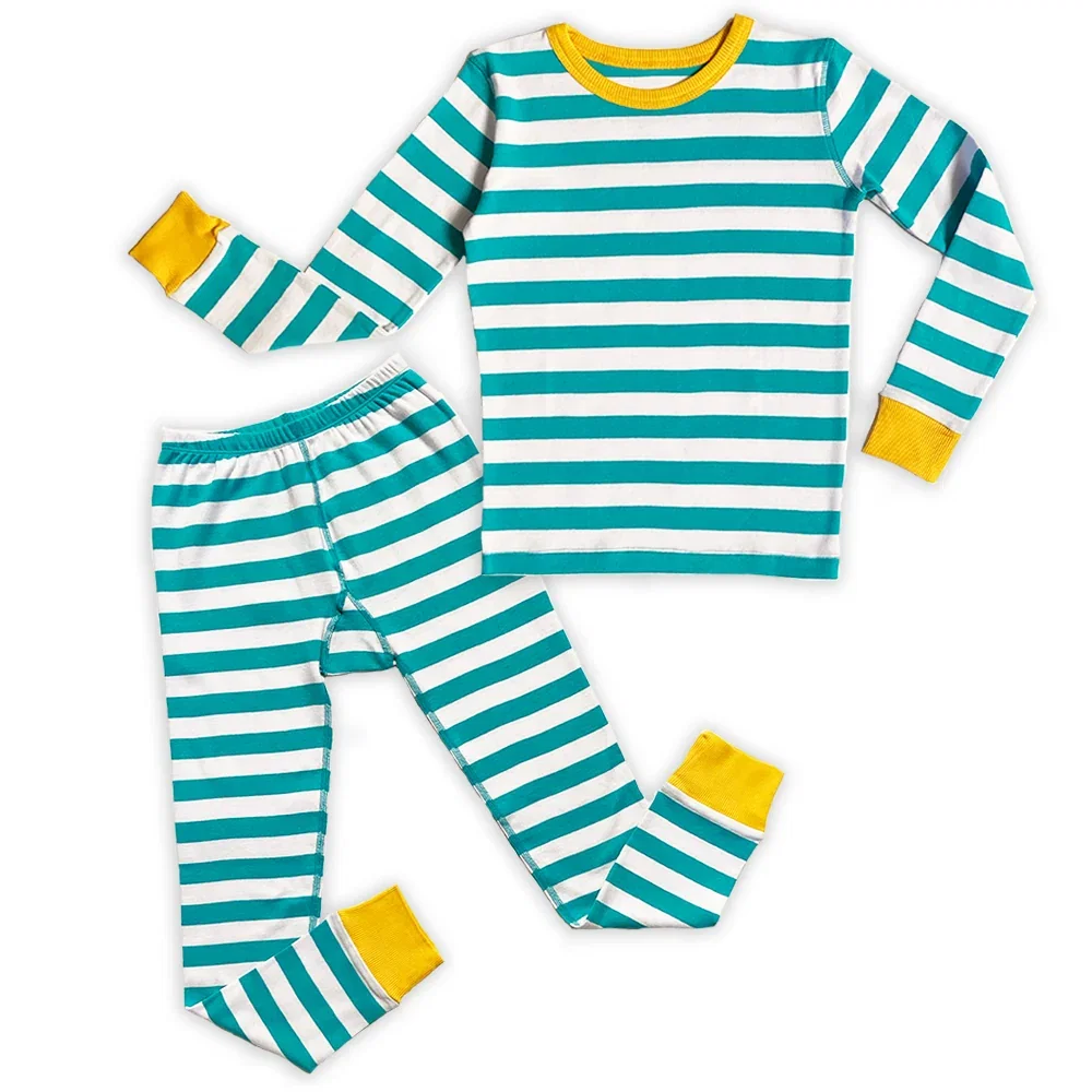 Image of 100% Organic Cotton Long Sleeve Pajamas for Kids - FINAL SALE