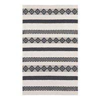 Hygge 90 X 60 inch Black Rug in 5 x 8, Rectangle by Surya