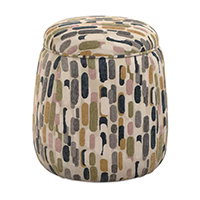 Arem 19.5 inch Multicolor Ottoman by Uttermost