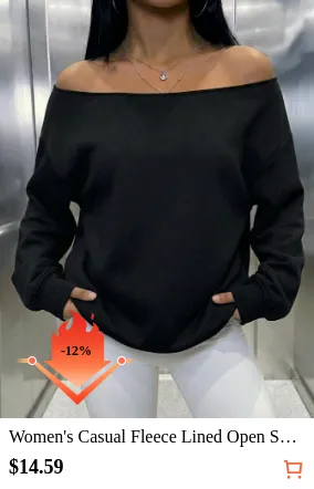 Women s Casual Fleece Lined Open...