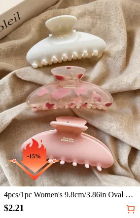 4pcs/1pc Women s 9.8cm/3.86in Oval...