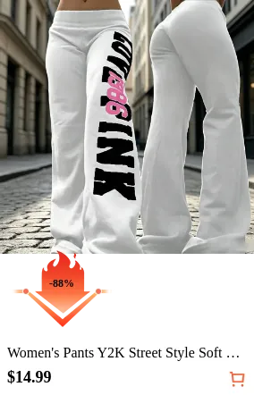 Women s Pants Y2K Street Style...