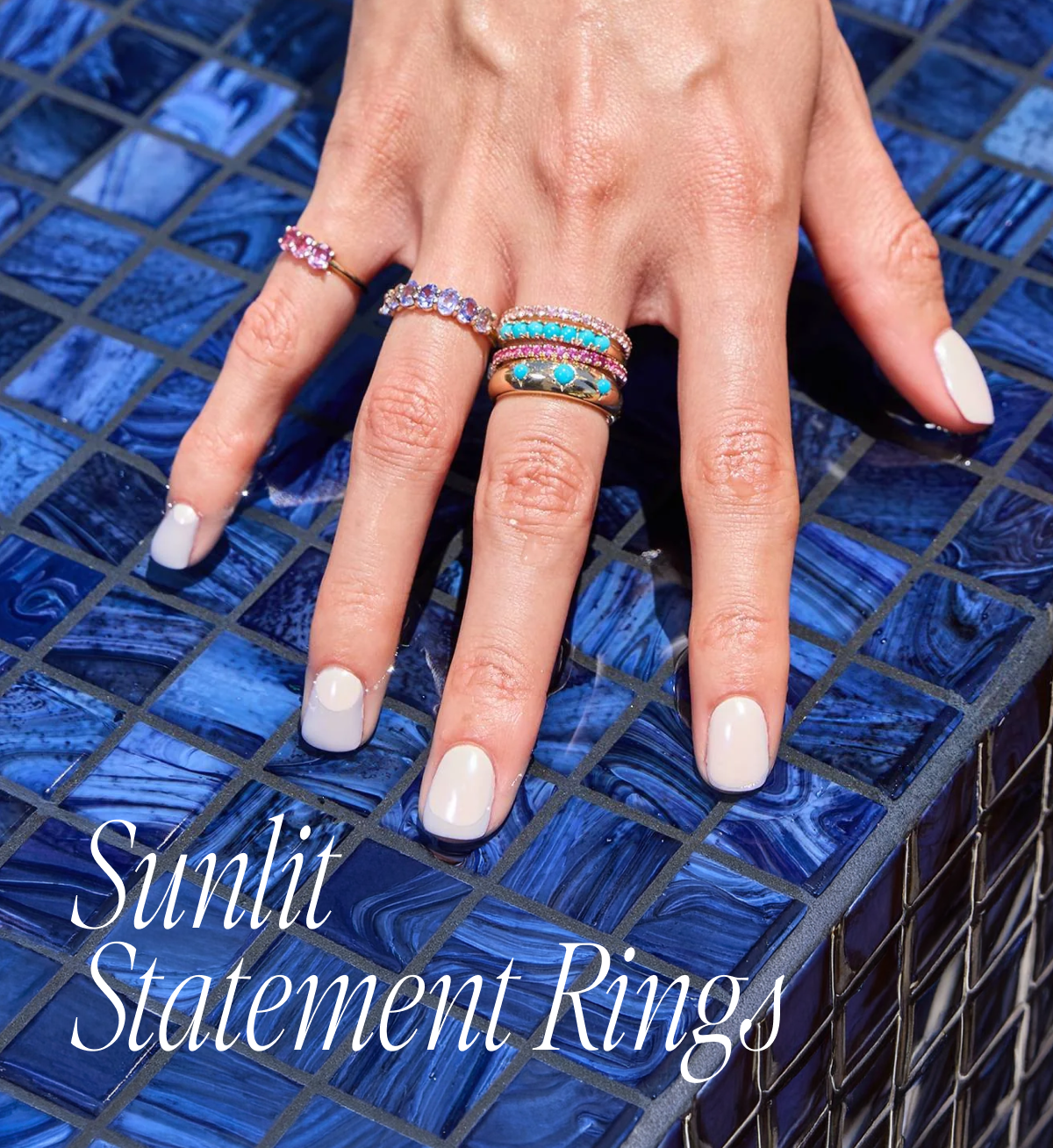 Sunlit Statement Rings