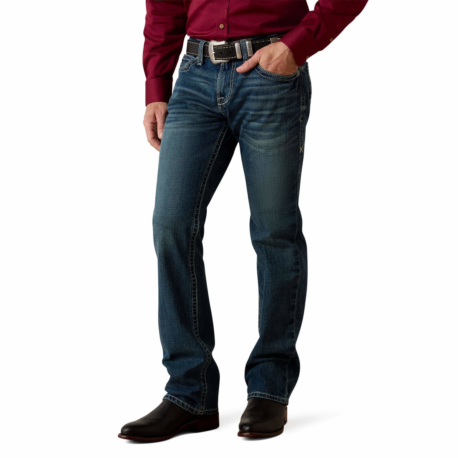 M7 Rocker Stretch Coltrane Stackable Straight Leg Jean
