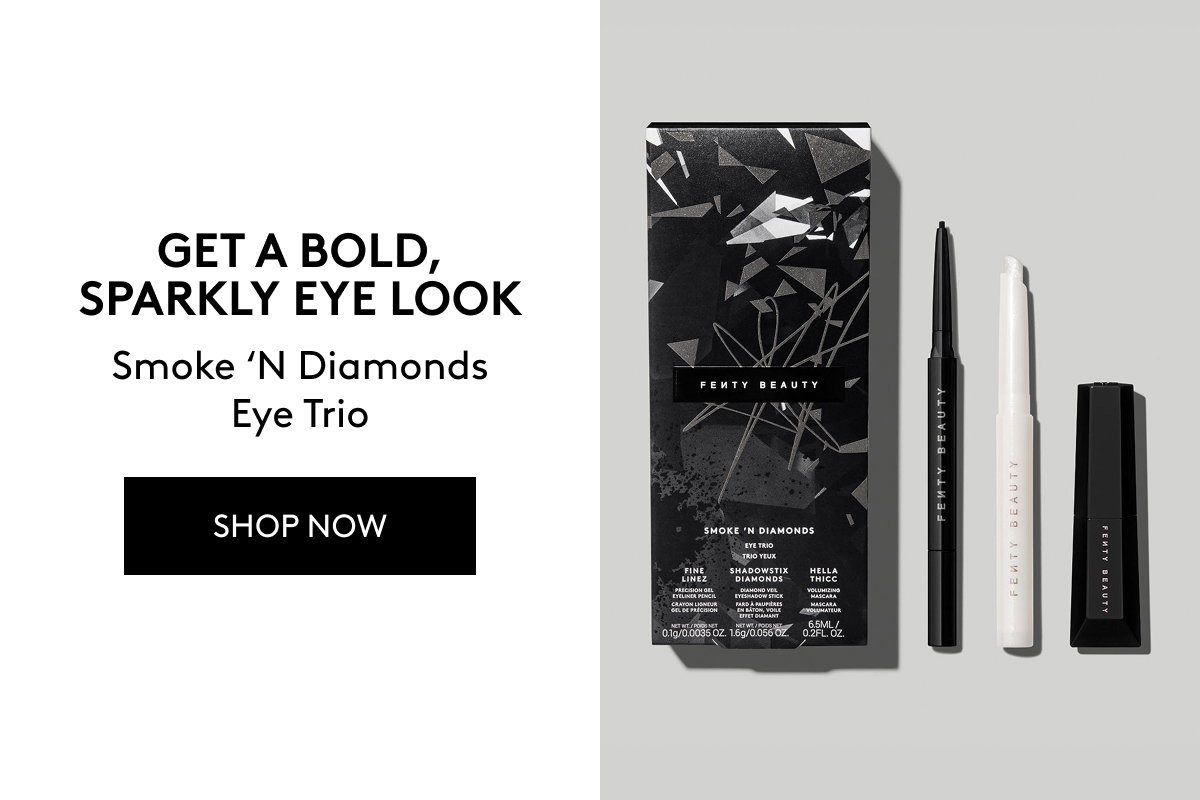 Get a bold, sparkly eye look: Smoke 'N Diamonds Eye Trio. Shop now.