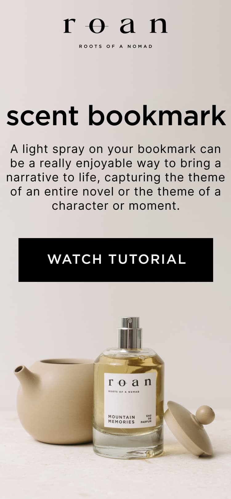 A light spray on your bookmark can be a really enjoyable way to bring a narrative to life. Watch tutorial