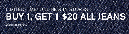 BOGO $20 All Jeans