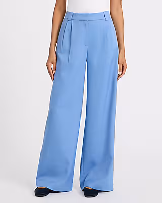 Twill High Waisted Relaxed Trouser