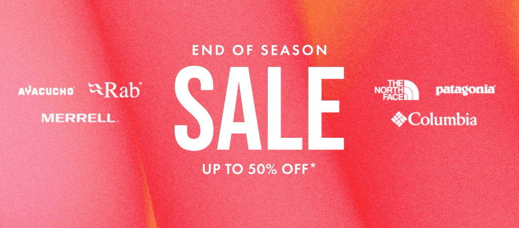 End of season sale. Up to 50% off
