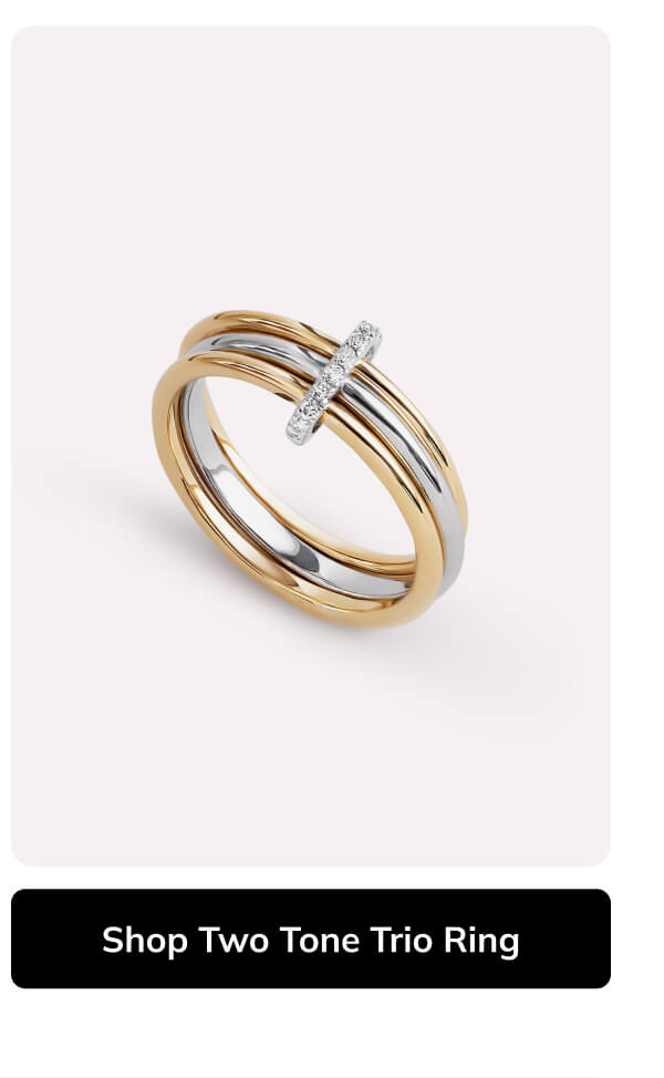 Shop TwoTone Trio Ring Shop TwoTone Trio Ring