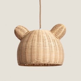 Teddy Bear Single Light Ceiling Pendant - Natural