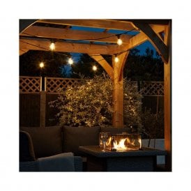 Edit 7M Weatherproof Connectable Festoon Lighting - 10 Black Bulb Holders