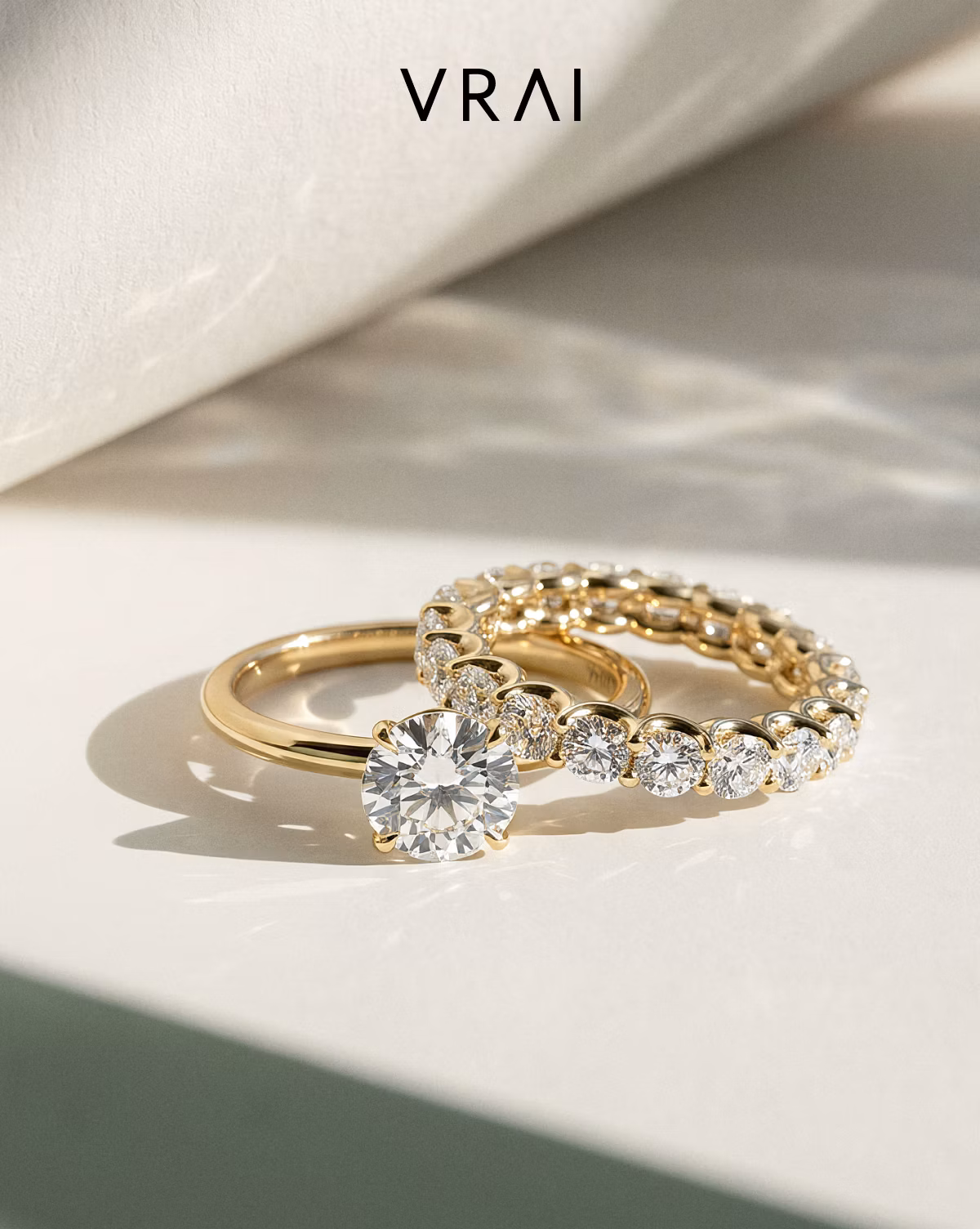 Explore best-selling engagement rings and wedding bands with VRAI created to find your perfect pair.