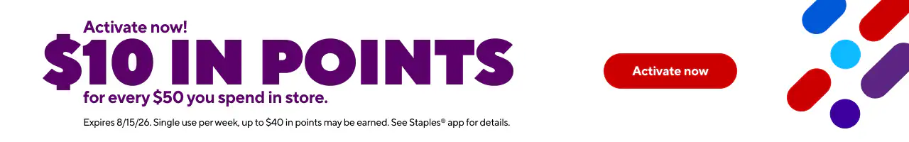 $10 Back in Points for every $50 you spend (max $200 spend/$40 points earned)