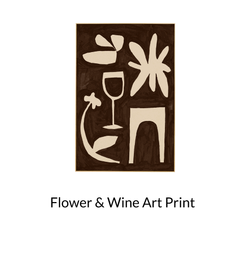 Shop Life X MON Flower & Wine Art Print