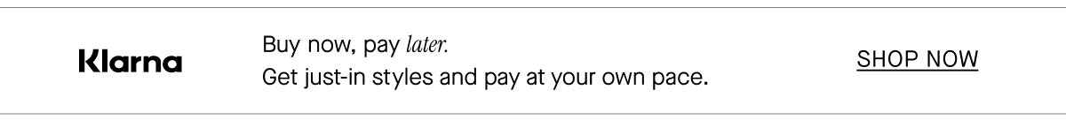 Buy now, pay later with Klarna