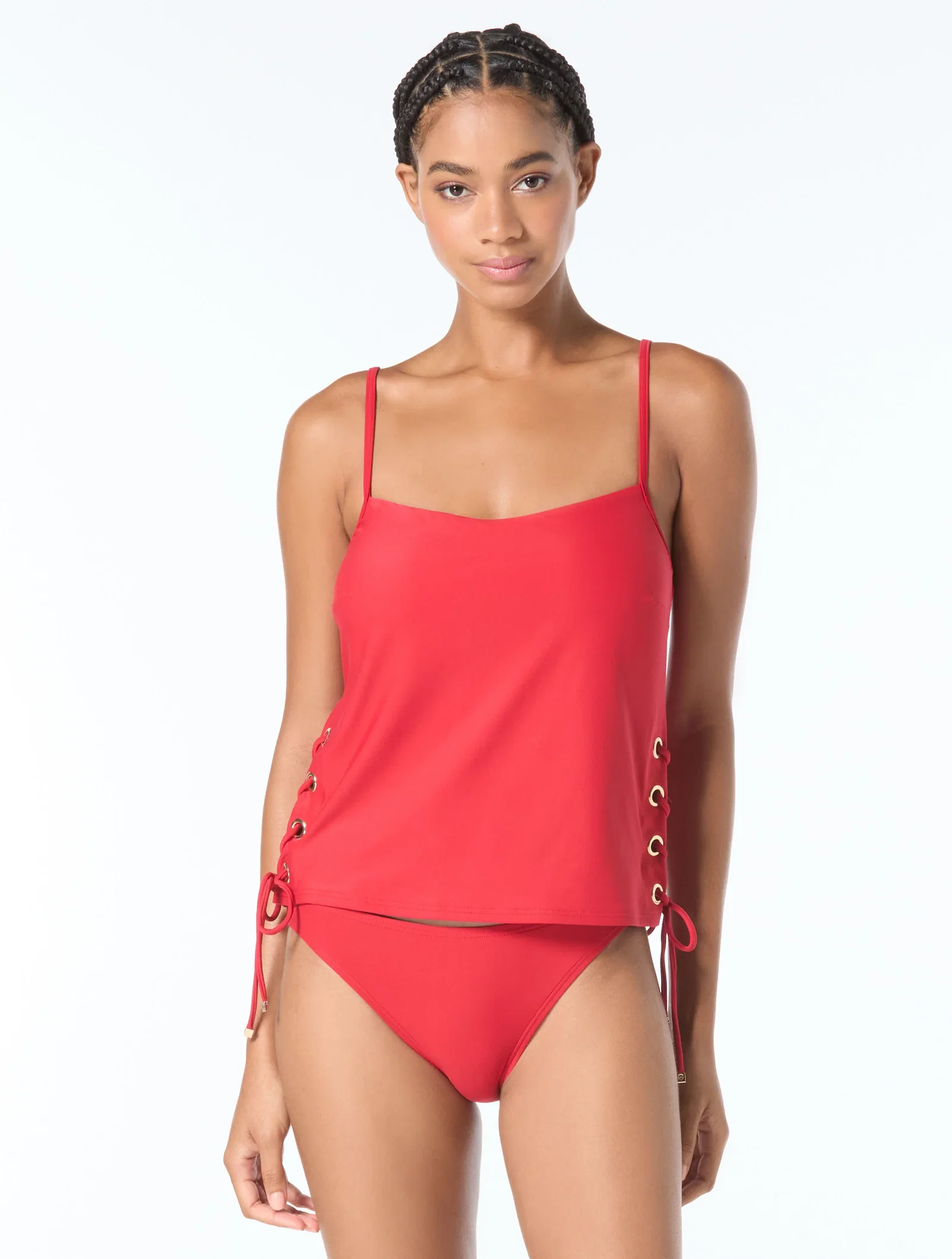 Image of MICHAEL Michael Kors Grommet Tankini Top - Grommets