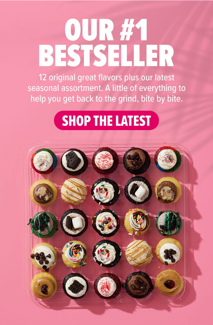 Our #1 bestseller! 12 original great flavors plus our latest seasonal assortment. A little of everything to help you get back to the grind, bite by bite. Shop the latest!