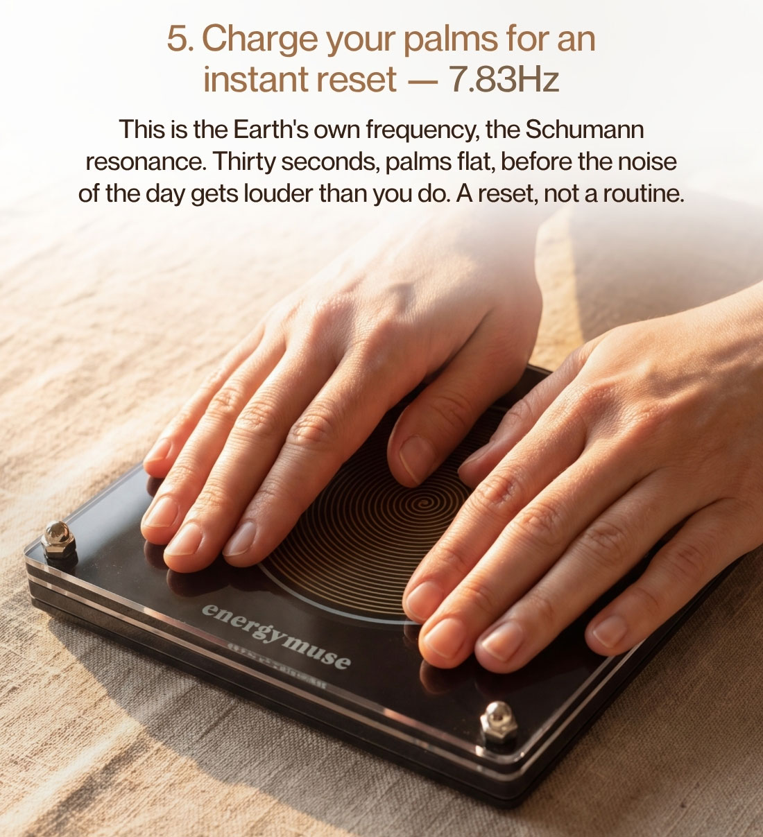 5. Charge your jewelry for a clean slate — 417Hz