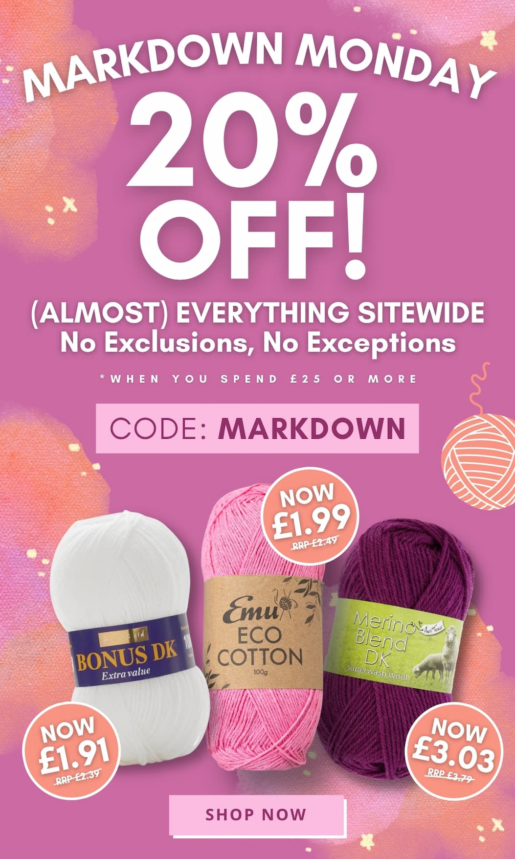 Markdown Monday 20% Off