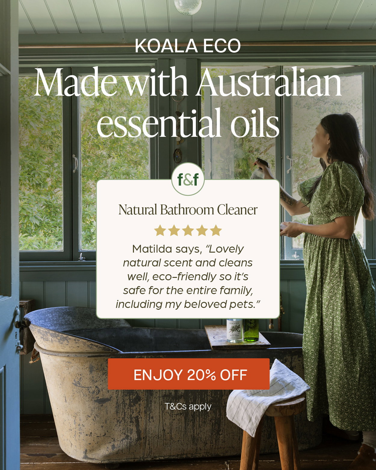 Save 20% off Koala Eco. Made with Australian essential oils