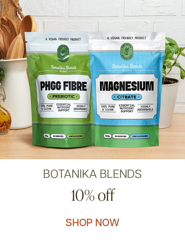 Save 10% off Botanika Blends. Delicious, plant based product range, from snack bars to pancake mix.