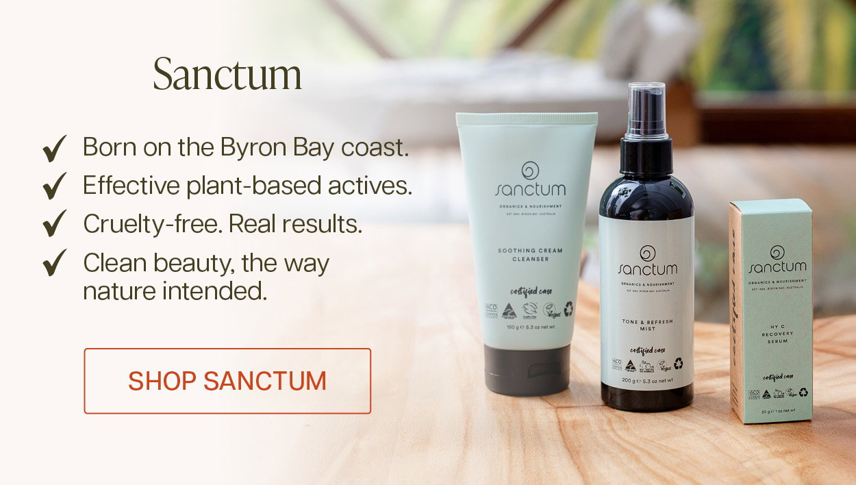 Shop Sanctum. Clean beauty, the way nature intended