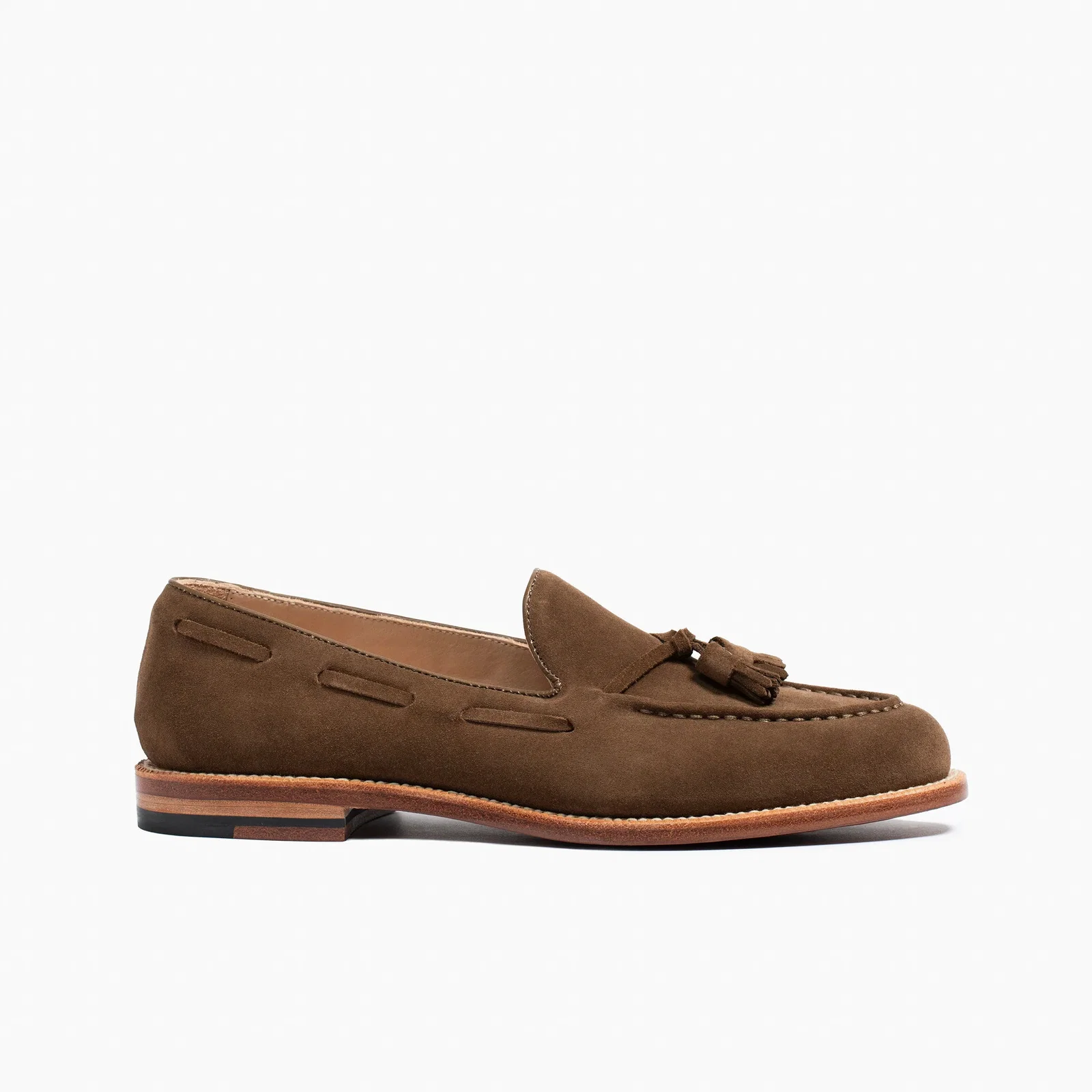 Image of Tassel Loafer Husk Suede