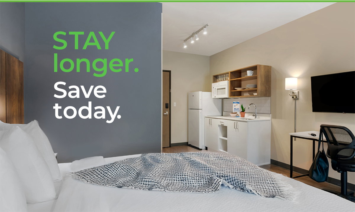STAY longer. Save today. Sale!