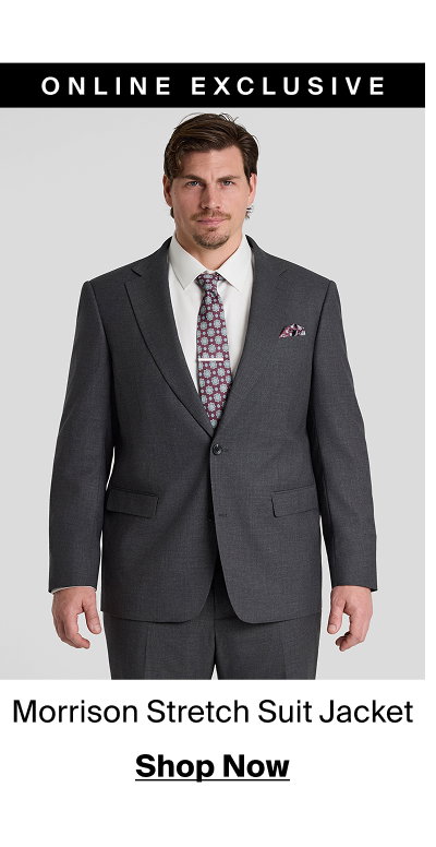 Charcoal Morrison Stretch Suit Jacket 