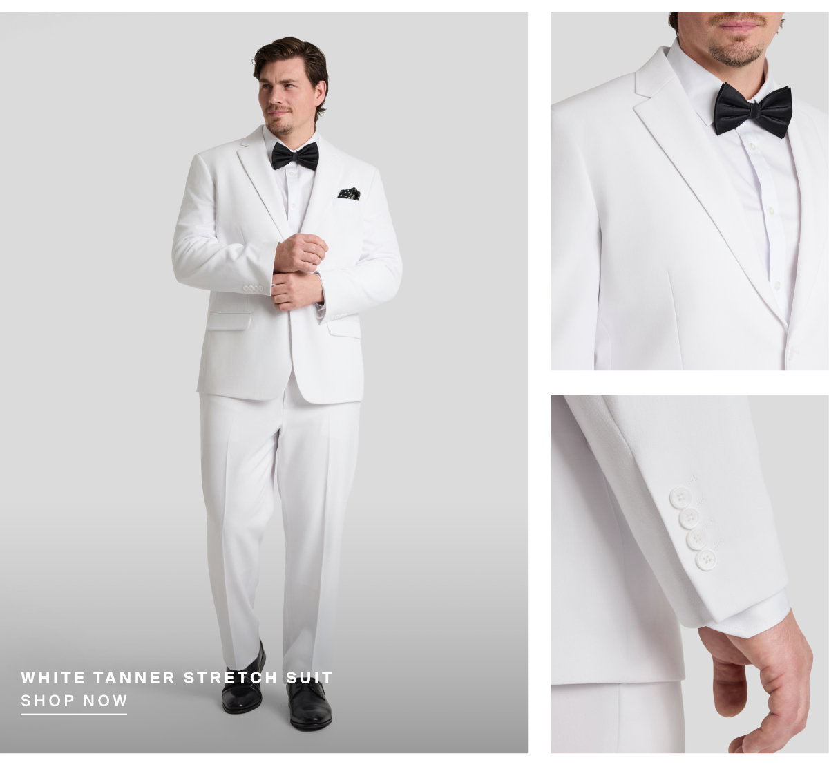 White Tanner Stretch Suit