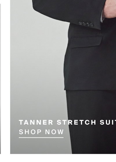 Black Tanner Stretch Suit Jacket 