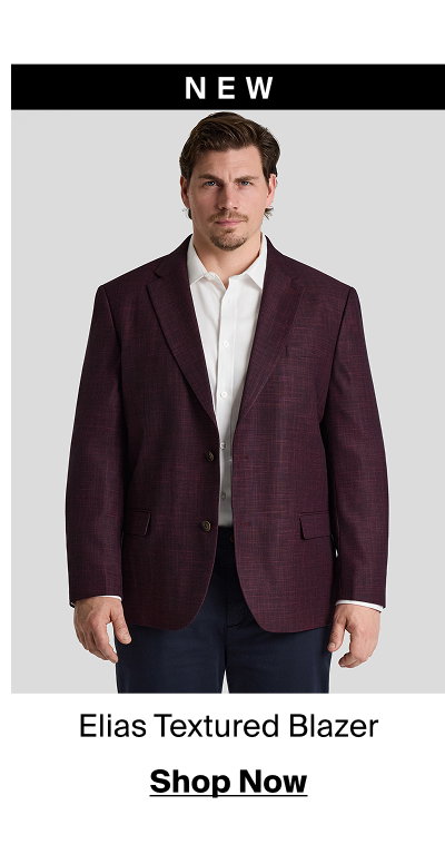 Burgundy Elias Textured Blazer 