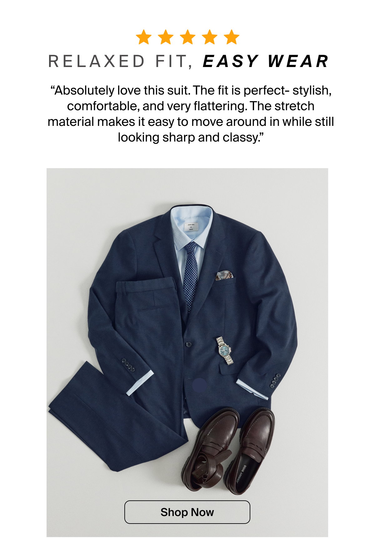 Navy Tanner Stretch Suit Jacket