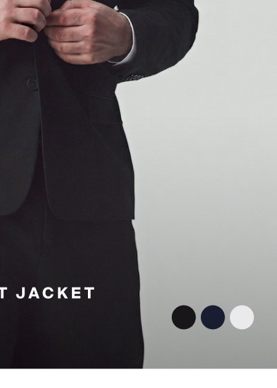 Black Tanner Stretch Suit Jacket 