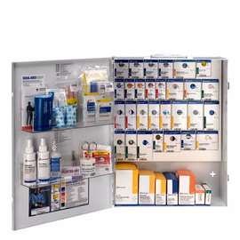Image of RADNOR™ White Metal Wall Mount 150 Person | X-Large First Aid Cabinet