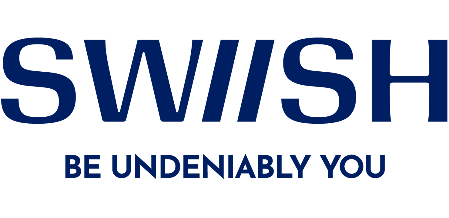 SWIISH logo with tagline Be Undeniably You