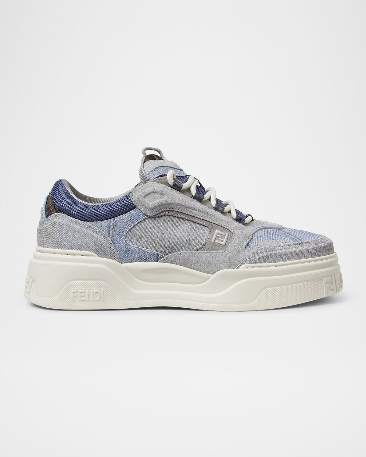 Men's Force Denim Chunky Low-Top Sneakers