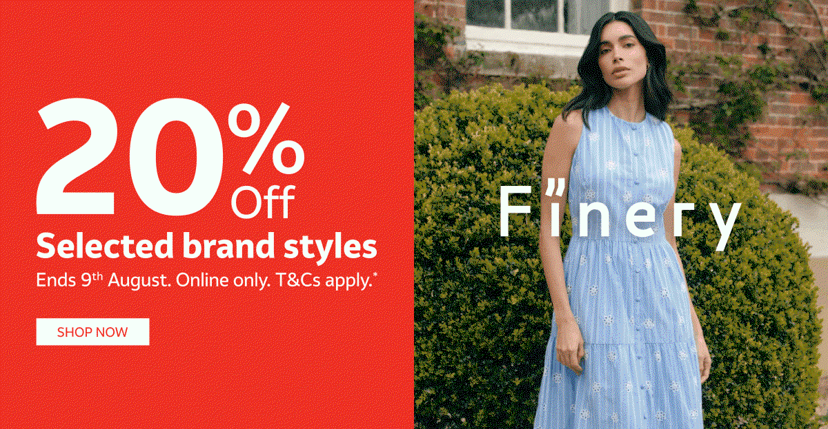 20% OFF SELECTED BRAND STLES