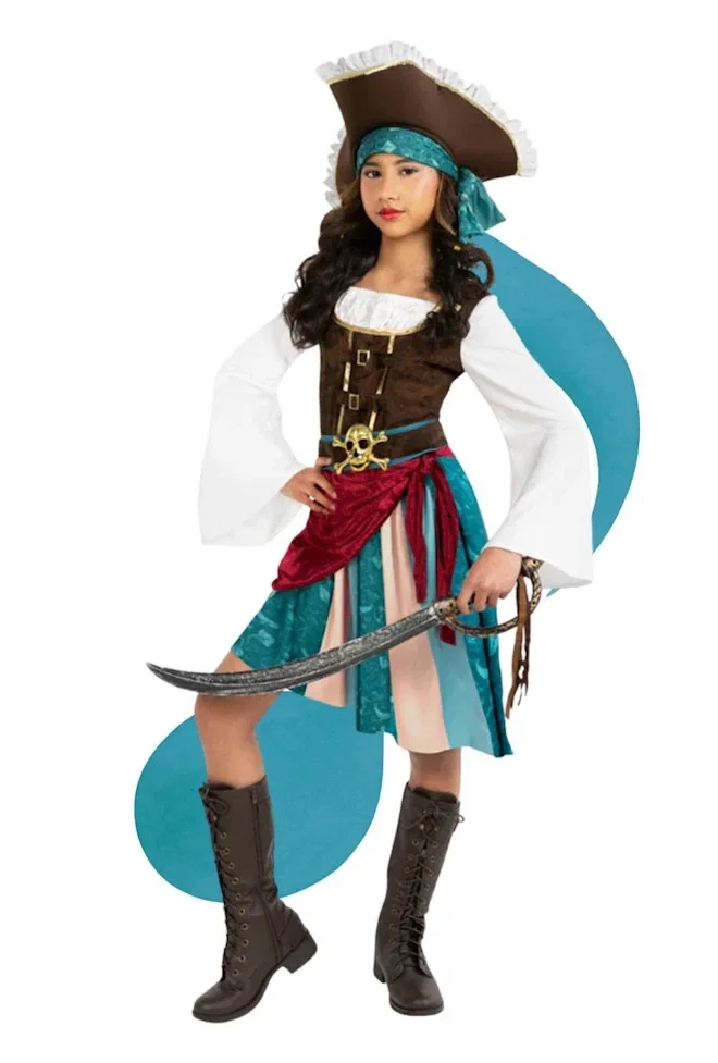 Pirate Captain Boho Girls Costume