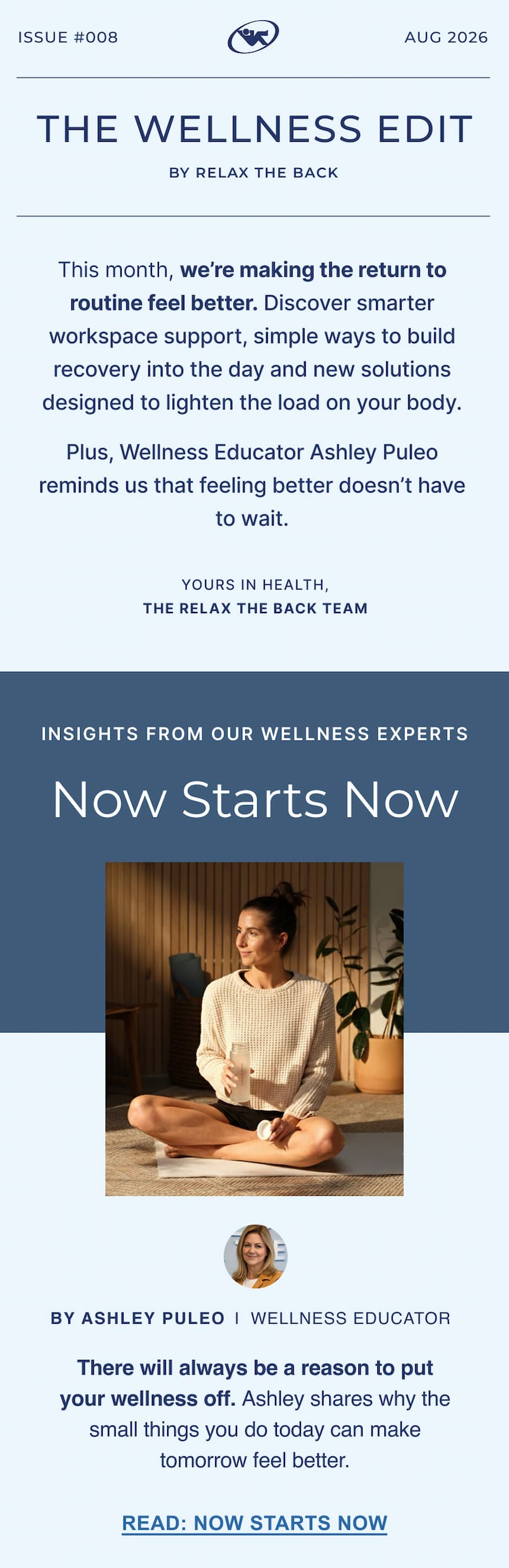 there will always be a reason to put your wellness off