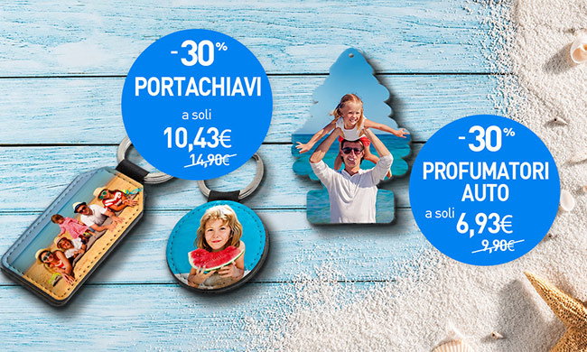 Portachiavi e Profumatori auto in promo!