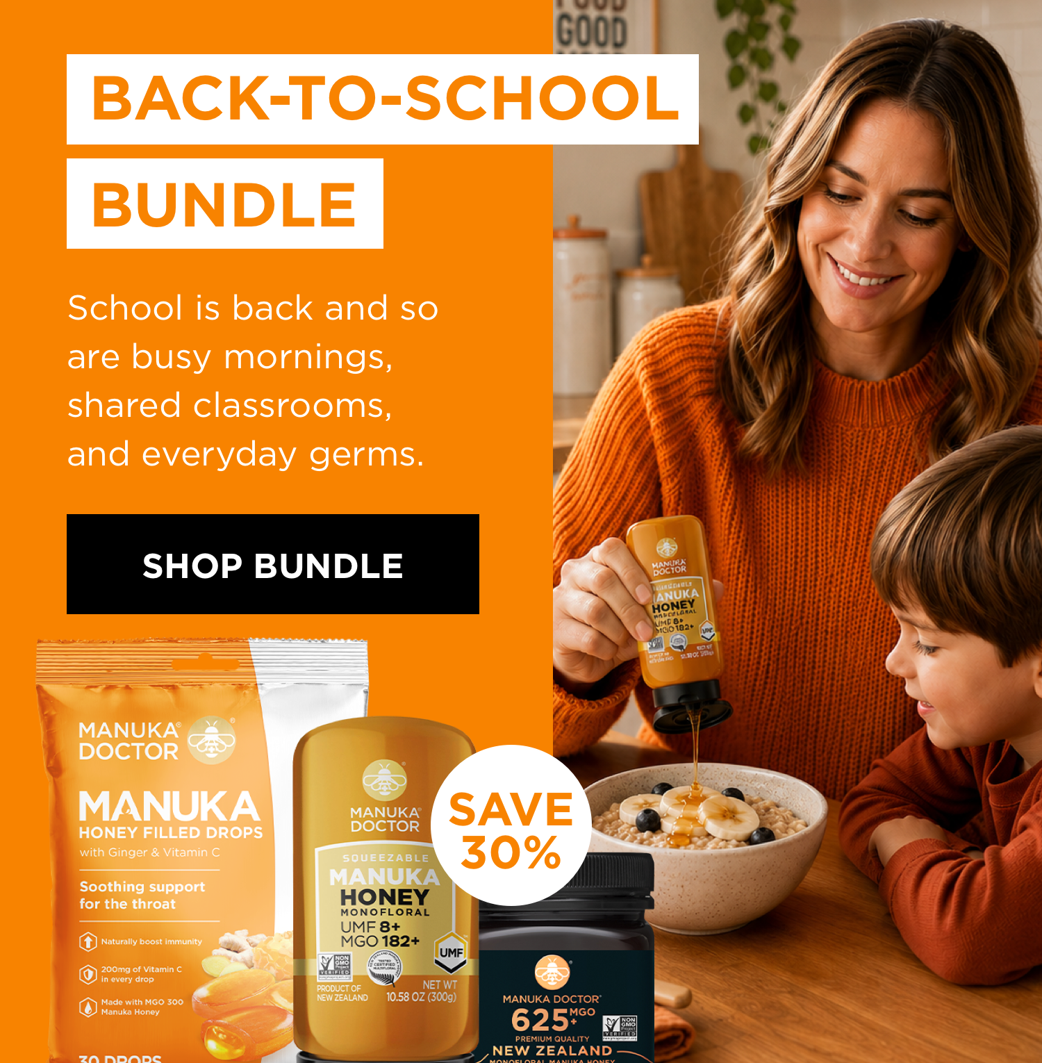 BACK-TO-SCHOOL BUNDLE School is back and so are busy mornings, shared classrooms, and everyday germs. Shop Bundle