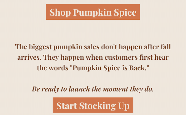 Pumpkin Spice is Back