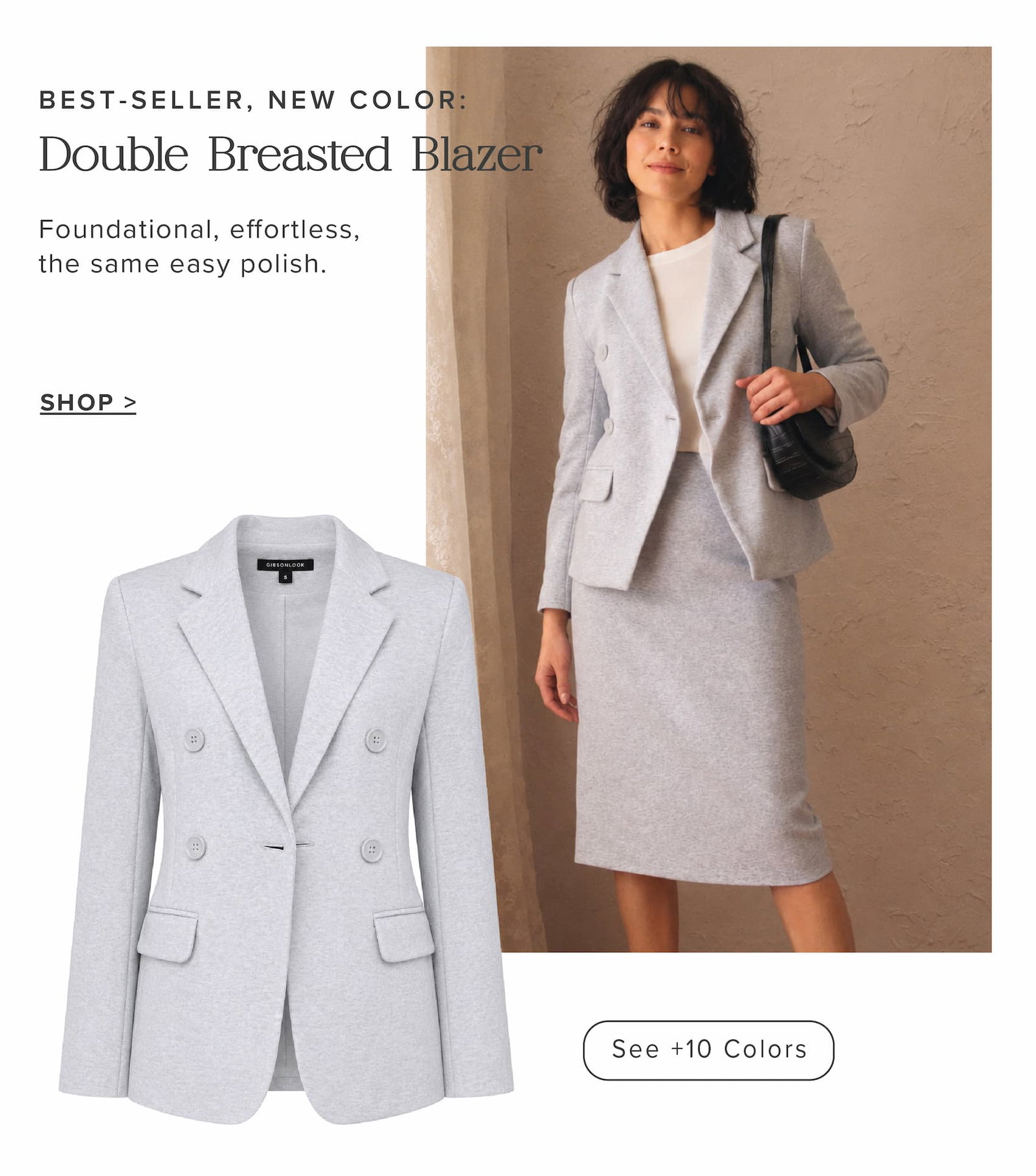 Best Seller: Double Breasted Blazer